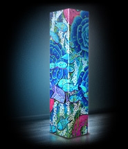 Светильник "Бирюзовая нежность". 