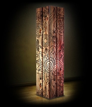 Светильник "Роспись дерева". 